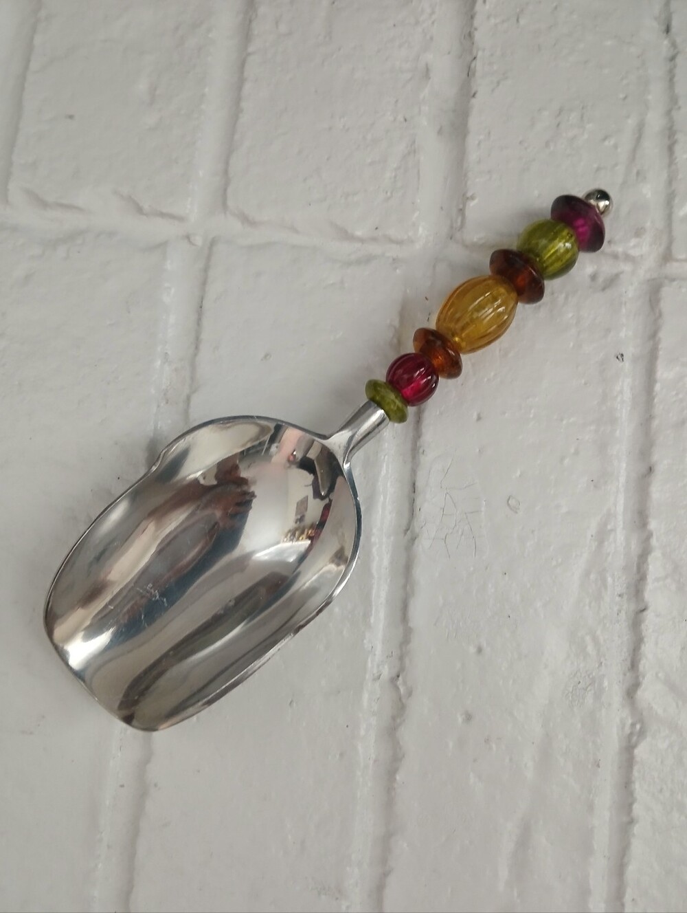 Vintage‎ Pier 1 Imports Ice-Cream Scoop  Multi-Colored Jeweled Handle